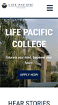 Mobile Screenshot of lifepacific.edu